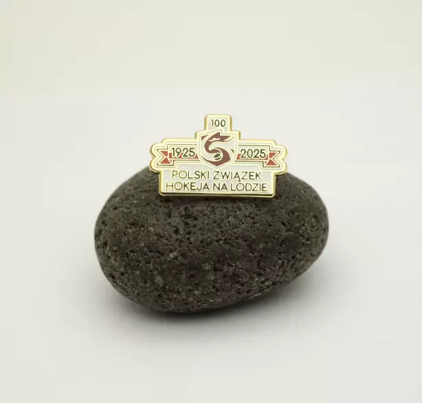 Официальный знак 100 лет федерации хоккея Польши.
