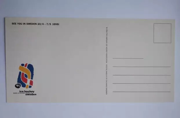 Хоккей Чемпионат Мира 1995 Швеция. Информационный буклет по продаже билетов. 3