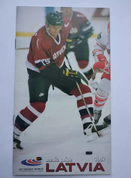 Хоккей IIHF. Media Guide сборная Латвии чемпионат Мира 1997 Финляндия