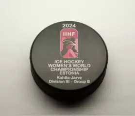 Хоккей официальная шайба IIHF Чемпионат Мира женщины 2024 див. III-B Эстония