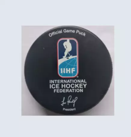 Хоккей официальная игровая шайба IIHF Чемпионат Мира 2025 див. I-В Эстония. 1