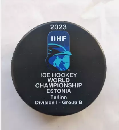 Хоккей официальная игровая шайба IIHF Чемпионат Мира 2023 див. I-В Эстония.