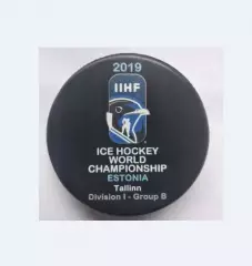 Хоккей официальная игровая шайба IIHF Чемпионат Мира 2019 див. I-В Эстония.
