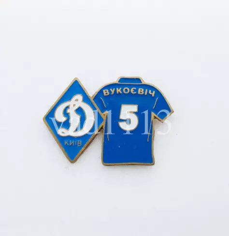 серия значков игроки ФК Динамо Киев Украина - № 5. Огнен Вукоевич