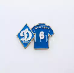 серия значков игроки ФК Динамо Киев Украина - № 6. Александр Драгович