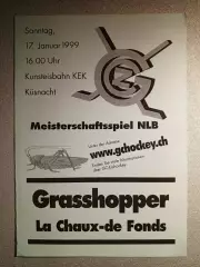 Грассхопперс - Ла Шо-де-Фон. 17 января 1999 года. Швейцария.