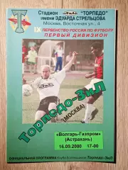 Торпедо-ЗиЛ Москва - Волгарь Газпром Астрахань. 2000 год.