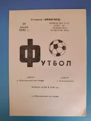 Амур Комсомольск - на - Амуре СССР/Россия - Амур Благовещенск СССР/Россия 1982