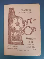 Турбина Набережные Челны СССР/Россия - Звезда Пермь СССР/Россия 1980