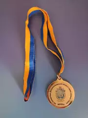 Медаль. 1 место.Футбол. Универсиада Днепропетровской области. Днепр Украина 2019