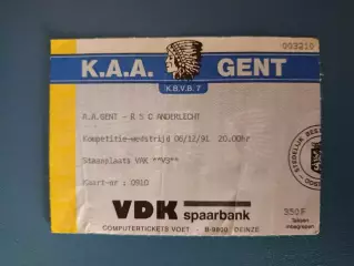 Гент Бельгия - Андерлехт Брюссель Бельгия 1991/1992