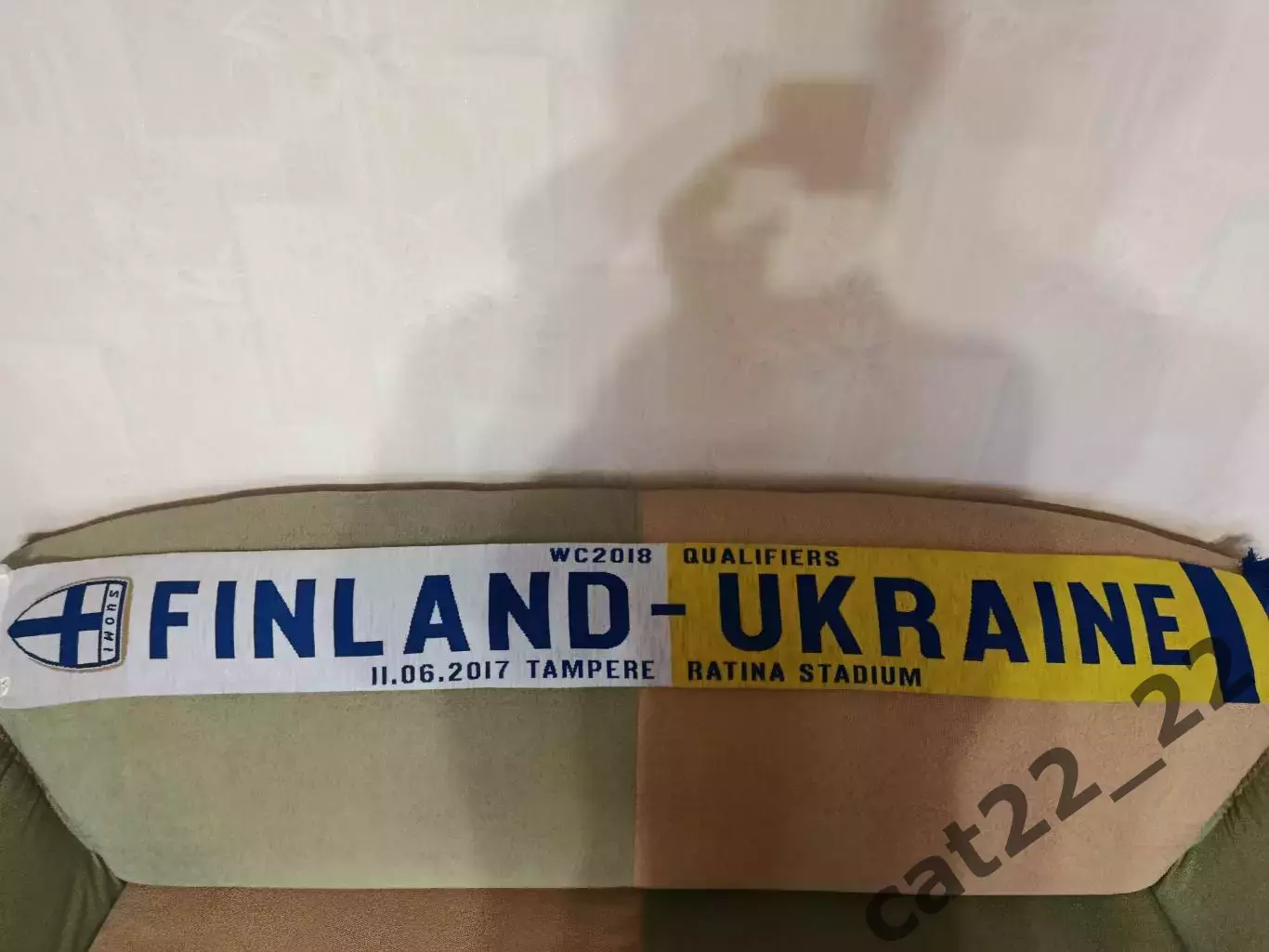 Оригинальный шарф. Финляндия - Украина 2017 1