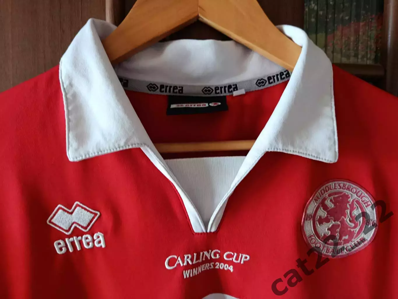 Оригинальная игровая футболка. Мидлсбро Англия. Кубок Английской Лиги 2003/2004 1