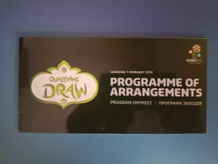 Буклет: Чемпионат Европы 2012.Украина.ЕВРО-2012. Жеребьевка. Варшава Польша 2010