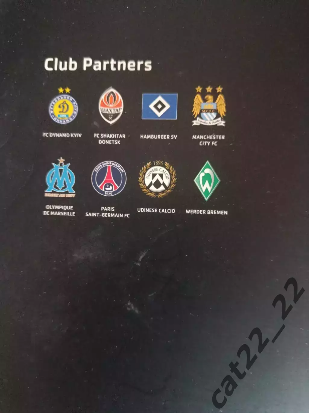 Книга/издание: Кубок УЕФА 2008/2009. Динамо Киев,Шахтер Донецк Украина 2008/2009 1