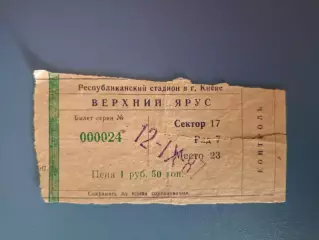 Динамо Киев СССР/Украина - Торпедо Москва СССР/Россия 12.09.1987