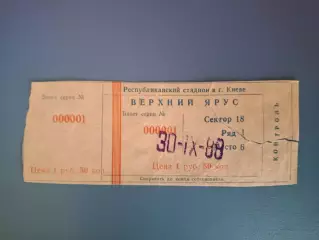 Динамо Киев СССР/Украина - Динамо Минск СССР/Беларусь 30.09.1988