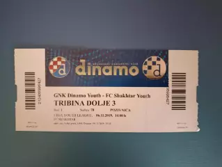 Динамо Загреб Хорватия - Шахтер Донецк Украина 2019/2020