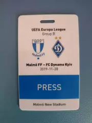 Пресса! Мальме Швеция -Динамо Киев Украина 2019/2020