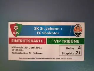 Санкт - Йохан Австрия - Шахтер Донецк Украина 2021