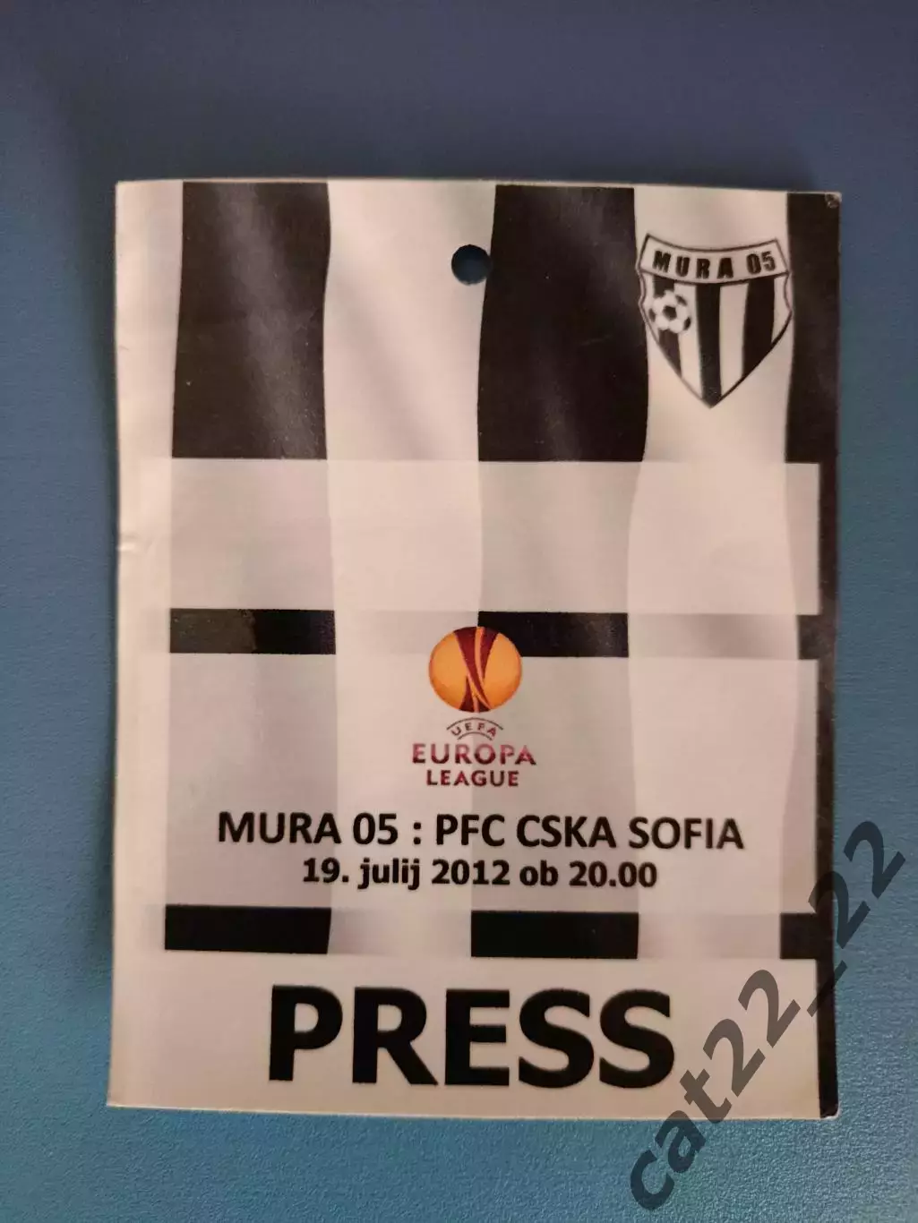 Пресса! Мура Мурска - Собота Словакия - ЦСКА София Болгария 2012/2012