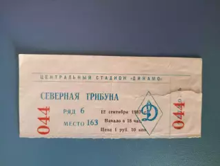 ЦСКА Москва СССР/Россия - Динамо Москва СССР/Россия 12.09.1987