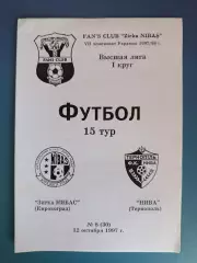 Звезда/Зирка Кировоград - Нива Тернополь 1997/1998