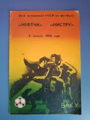 Нефтчи Баку СССР/Азербайджан - Нистру Кишинев СССР/Молдова 1983