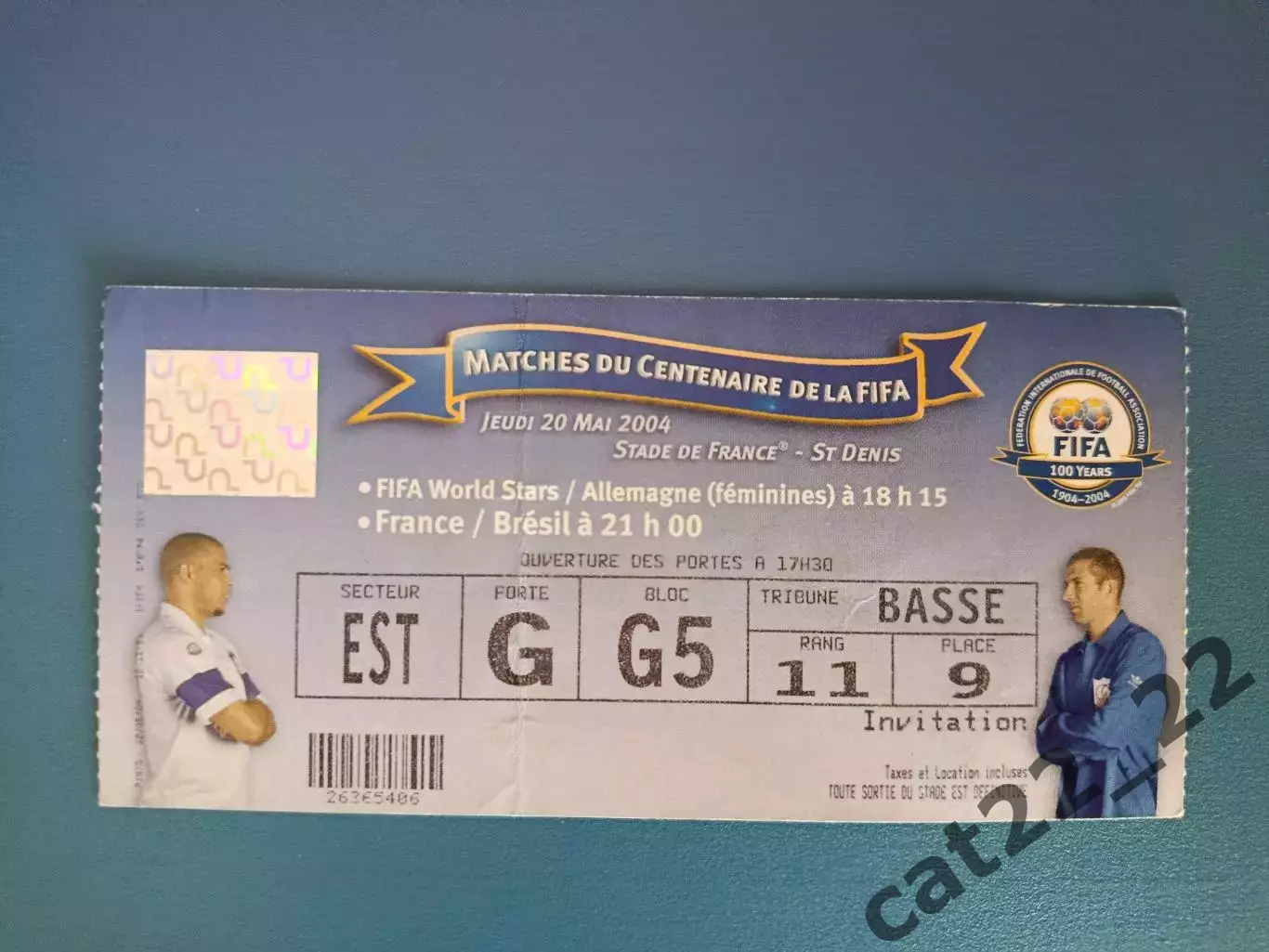 100 лет ФИФА! ФИФА - Германия, Франция - Бразилия 2004