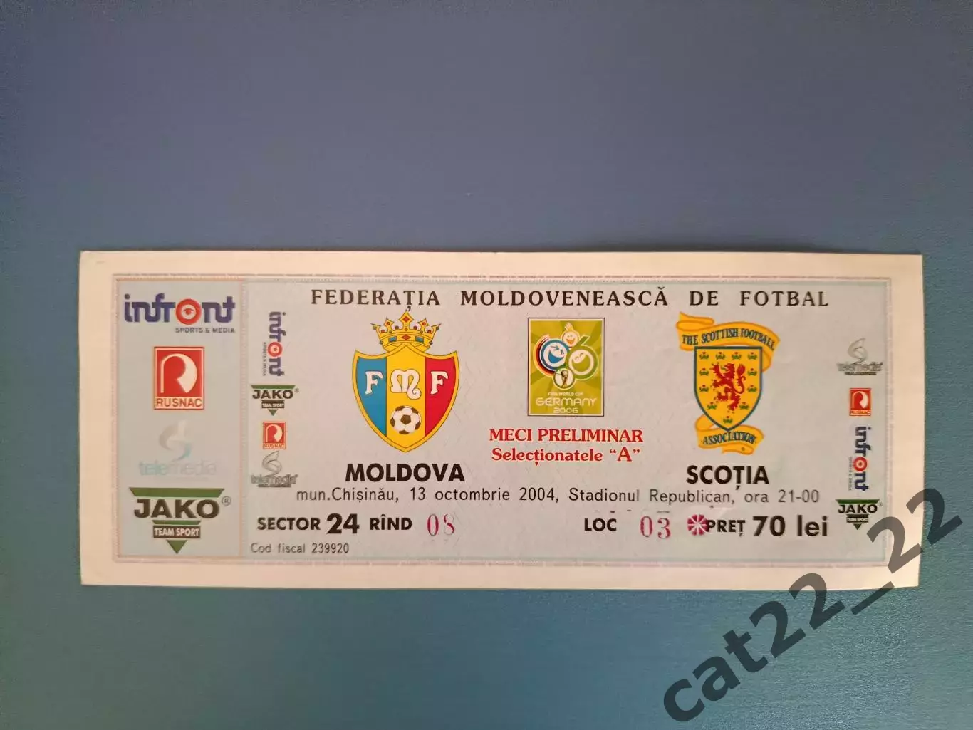 Молдова - Шотландия 2004