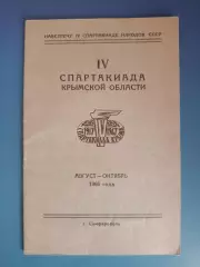Турнир 1966.Баскетбол.Волейбол.Футбол. Симферополь и весь Крым СССР/Украина 1966