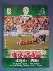 Таврия Симферополь Крым Украина - Ренн Ренн Франция 2008/2009