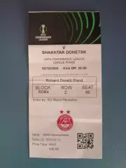 Абердин Шотландия - Шахтер Донецк Украина 2025/2026