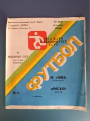 Юбилейный матч! Чайка Севастополь Крым - Кристалл Херсон 1989