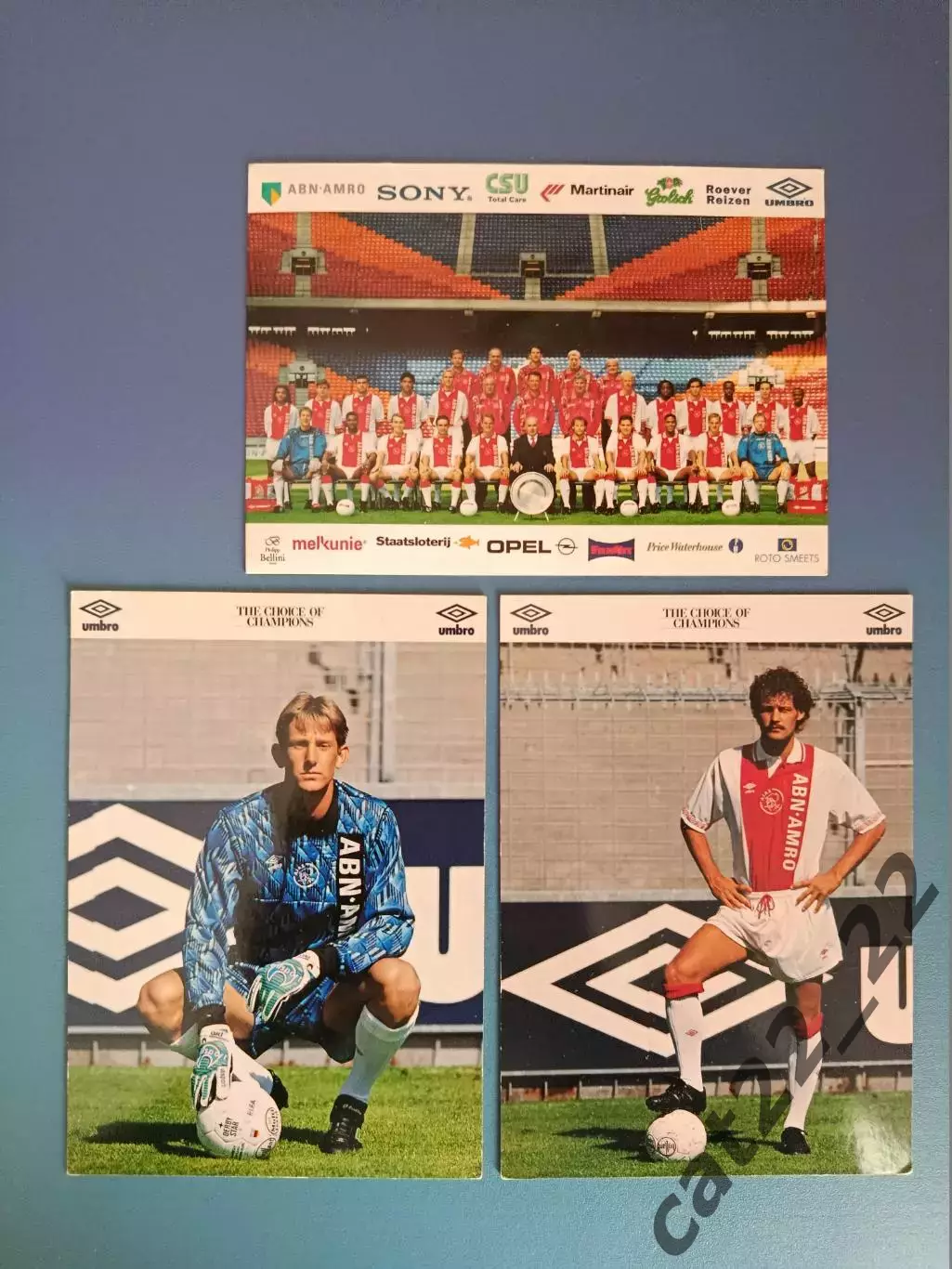 Автографы! Набор открыток/открытка.Аякс Амстердам Голландия/Нидерланды 1996/1997