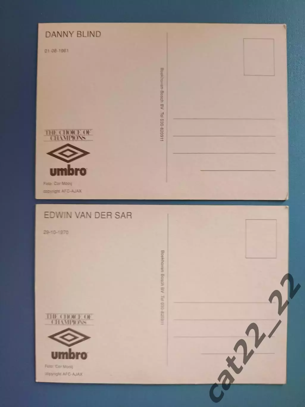 Автографы! Набор открыток/открытка.Аякс Амстердам Голландия/Нидерланды 1996/1997 2