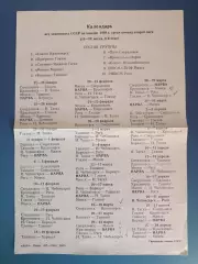 Турнир 1988. Нарва,Красноярск,Глазов,Нижний Тагил,Барнаул,Свердловск,Минск,Рига