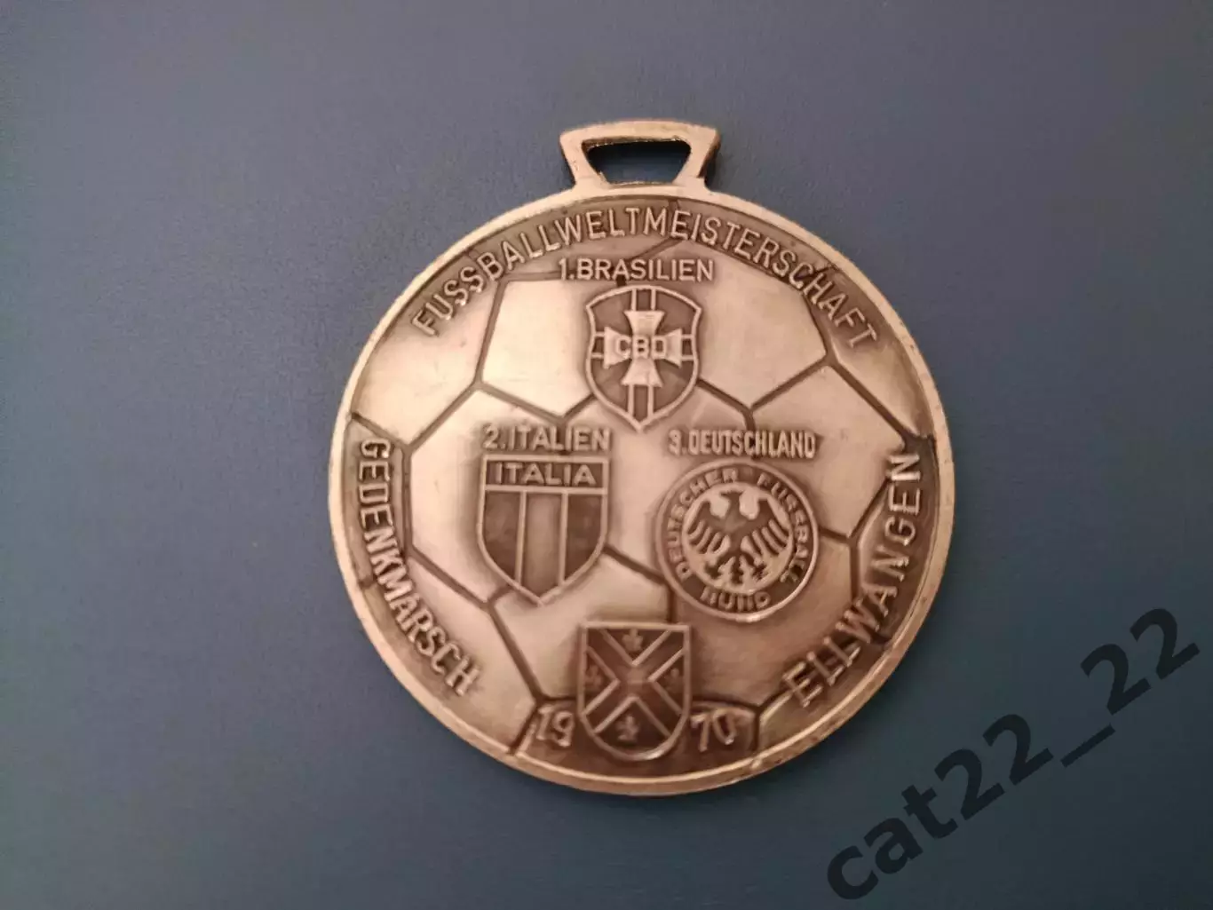 Оригинальная медаль НФС! Чемпионат мира 1970. Бразилия,Италия,ФРГ/Германия 1970 1