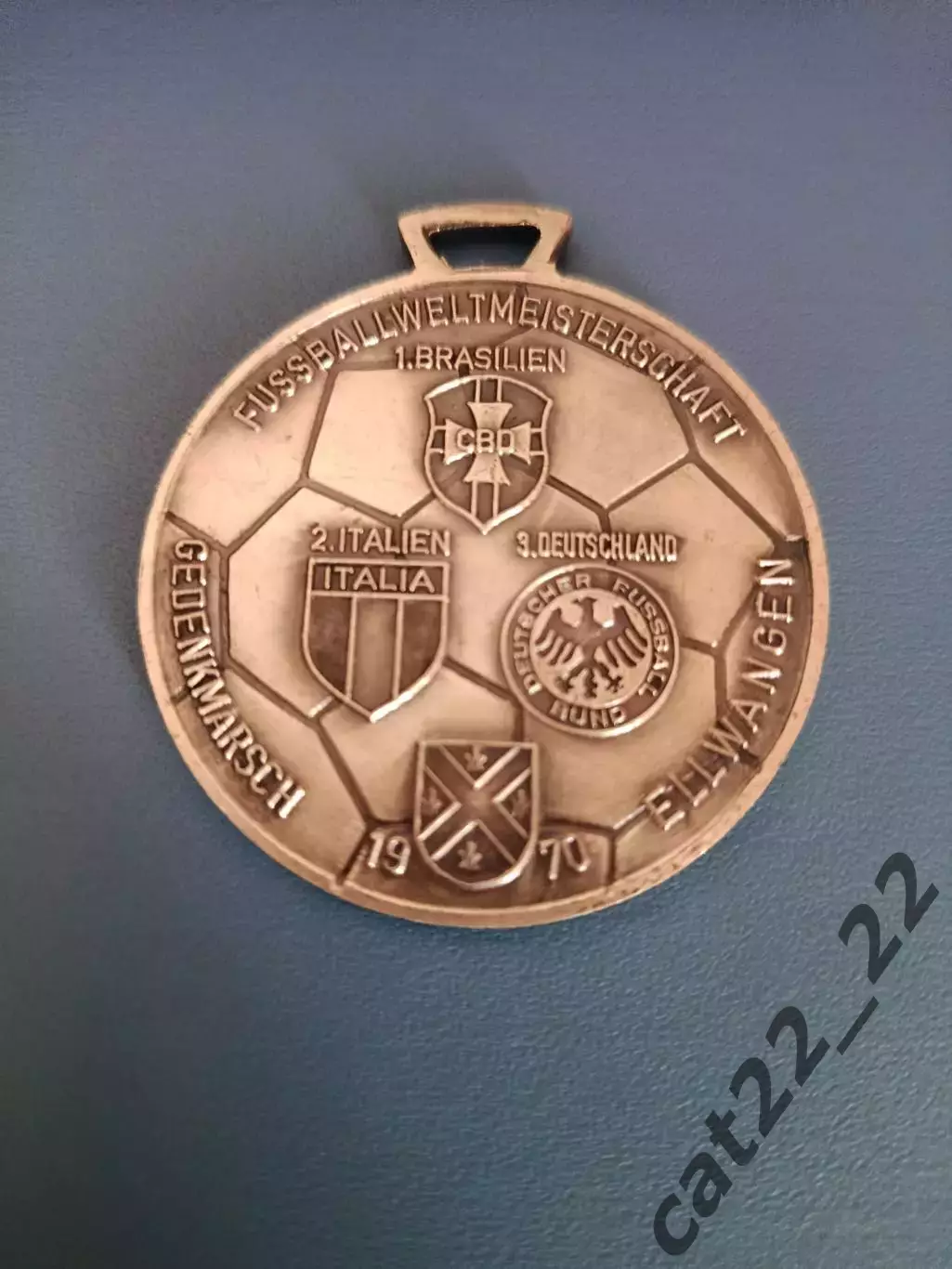 Оригинальная медаль НФС! Чемпионат мира 1970. Бразилия,Италия,ФРГ/Германия 1970 1