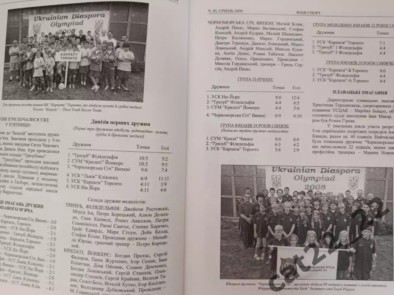 Издание: Наш спорт 2009. Футбол. Украина/Украинская диаспора США 2009 4
