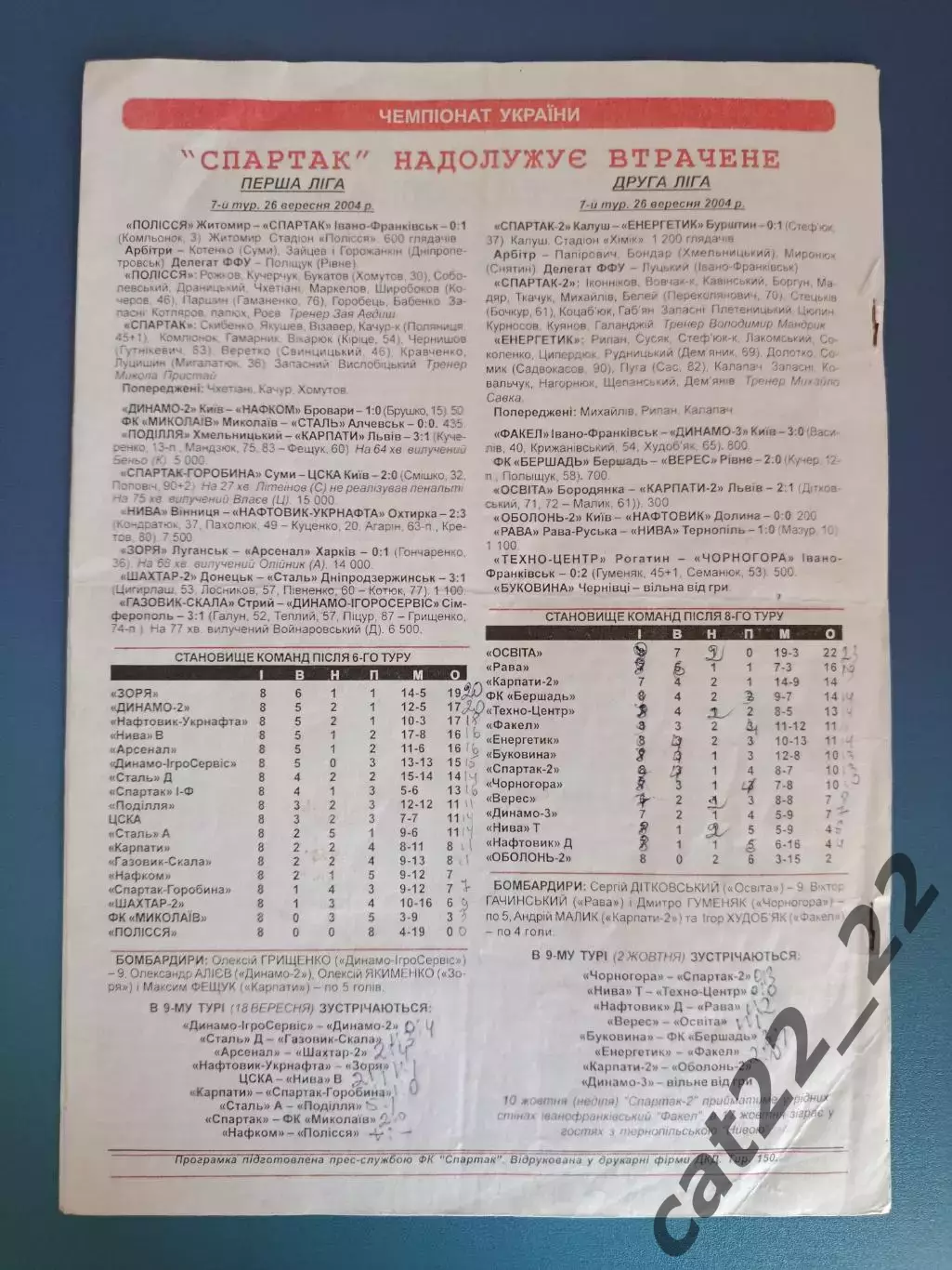 Спартак Ивано - Франковск - ФК Николаев Николаев 2004/2005 1