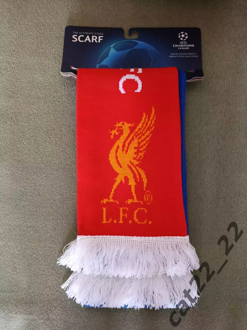 Официальный матчевый шарф. Ливерпуль Англия - Генк Бельгия 2019/2020