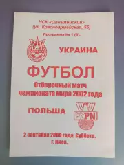 Украина - Польша 2000