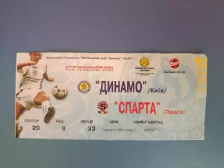 Динамо Киев Украина - Спарта Прага Чехия 1998/1999