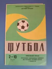 Турнир 1983. Динамо Киев,Запорожье,Москва,Черноморец Одесса,Днепр Днепропетровск