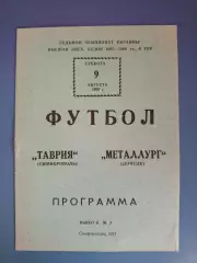 Таврия Симферополь Крым - Металлург Донецк 1997/1998