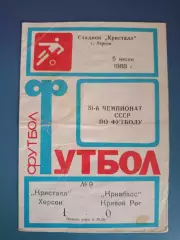 Кристалл Херсон - Кривбасс Кривой Рог 1988