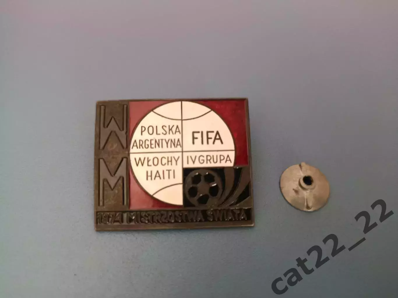 Знак/значок Федерация футбола Польши/Польша. Чемпионат мира 1974