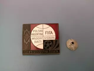 Знак/значок Федерация футбола Польши/Польша. Чемпионат мира 1974