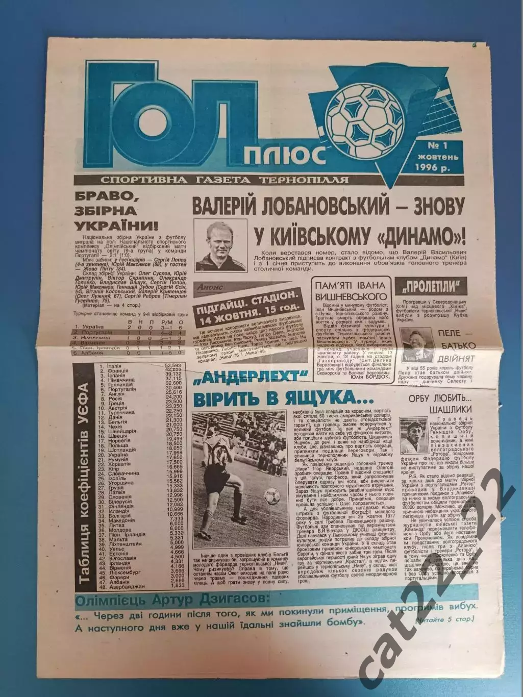 Нива Тернополь - Прикарпатье Ивано - Франковск 1996/1997